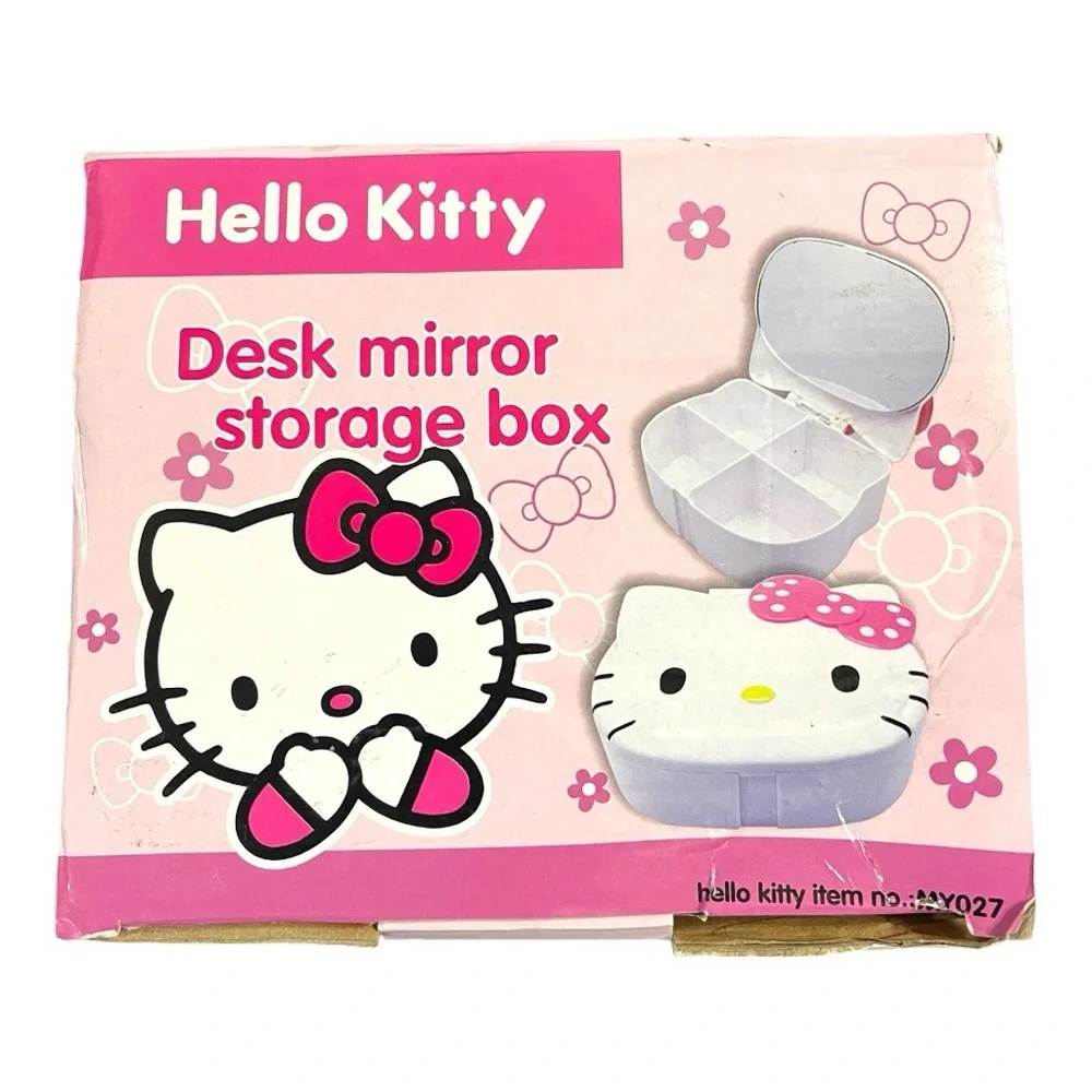 Hello Kitty Desk Mirror Storage Box